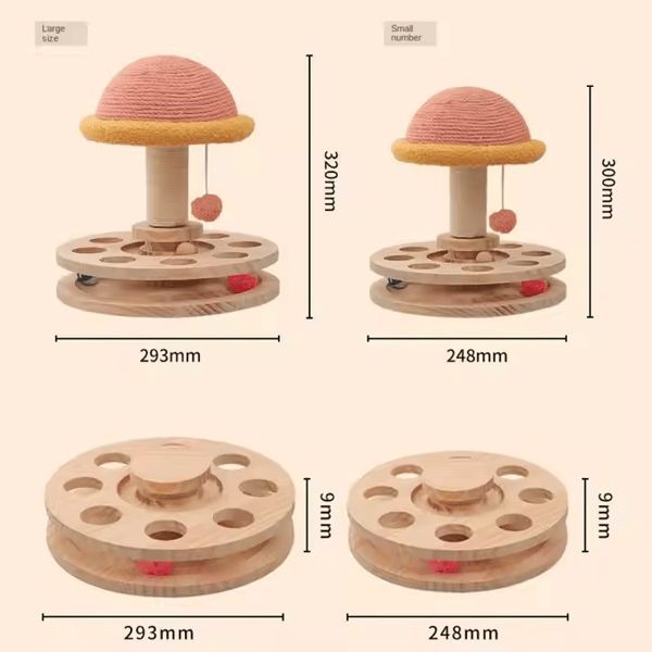 Cat Furniture Cat Scratching Post Cat Playhouse Cat Entertainment Cat Claw - Multi-color - Size 30-24CM
