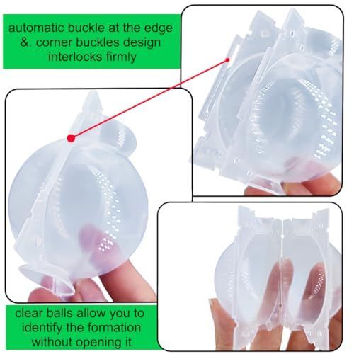 20 PCS Air Layering Propagation Kit with Zip Ties, Reusable Grafting Ball, Clear Air Layering Pods, Rooting Ball for Fast Propagation (Small)