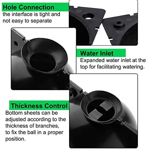 20 PCS Air Layering Propagation Kit with Zip Ties, Reusable Grafting Ball, Clear Air Layering Pods, Rooting Ball for Fast Propagation (Small)