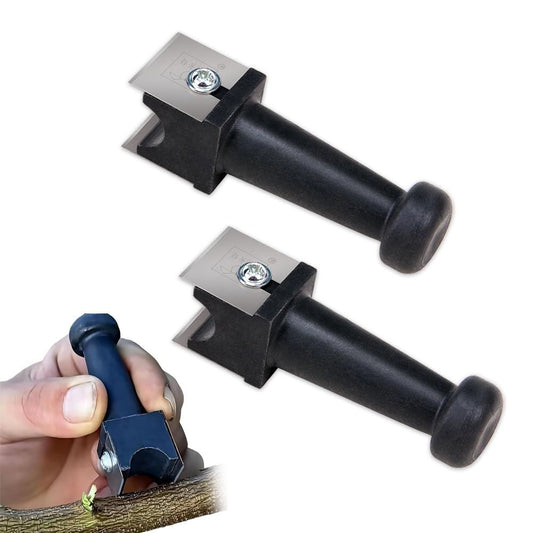 2Pcs Double Knife Branch Grafting Knife Garden Professional Grafting Cutting Tool Sharp Grafting and Pruning Tool Practical Bark Removal Garden Accessory for Gardeners & Fruit Tree Care