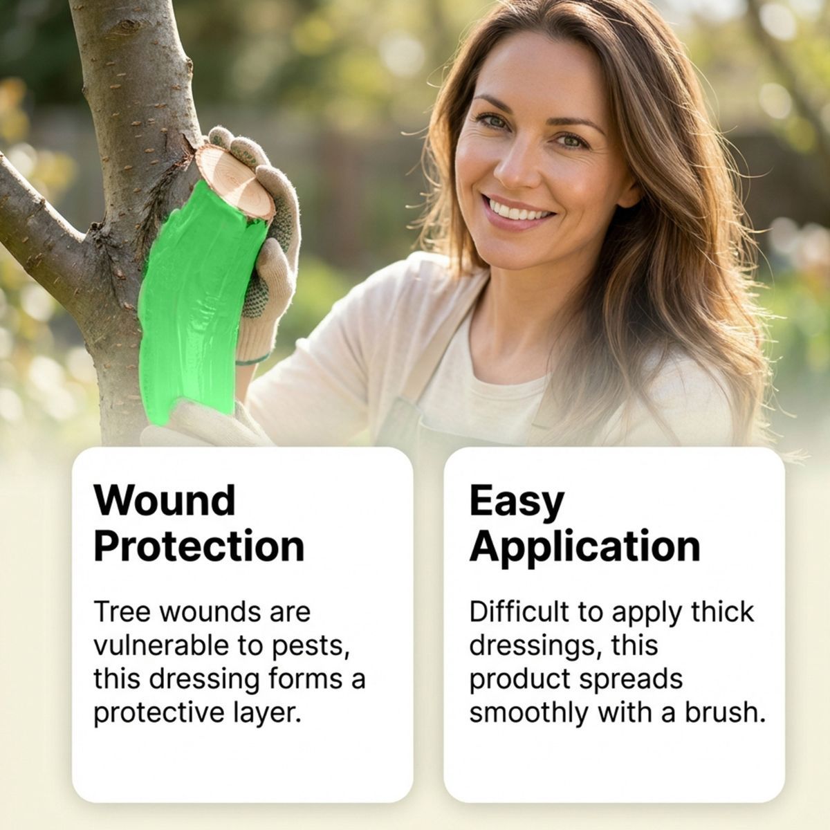 5Pack Tree Wound Sealer & Dressing, 100g Tree Pruning Sealer for Cut, Damaged Bark, Grafting – Effective Tree Repair Sealant for Shrub, Bonsai, Rose, Orchard | Horticulture Grade Seal Formula - Green - Size 5Pack