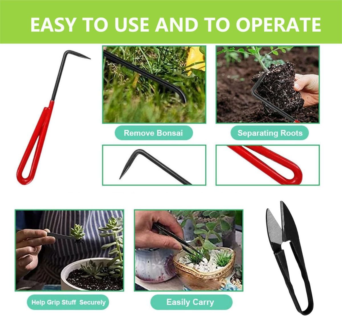 Gardening Bonsai Tool Sets 15pcs Carbon Steel Garden Plant Trimming Kit Scissor Cutter Shear Heavy Duty Nylon Case Outdoor Entrenching Tools