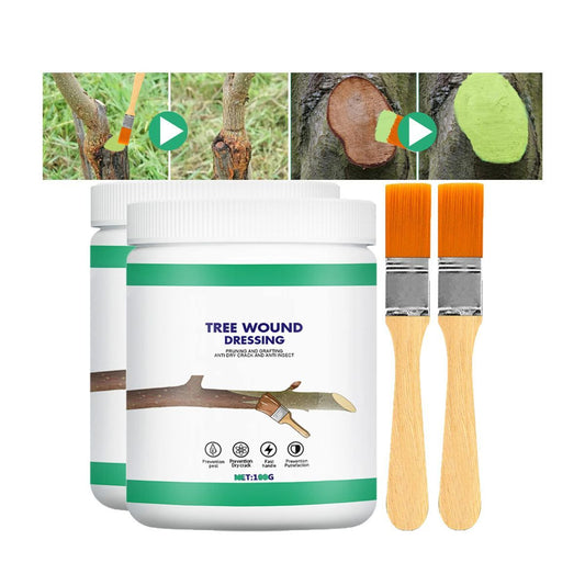 2Pack 100g Tree Wound Sealer, Tree Pruning Sealer, Tree Grafting Supplies, Tree Wound Sealer Healing Paste, Bonsai Cut Paste, Pruning Sealer And Tree Wound Dressing for Trees, Shrubs, Roses - Green - Size 2Pack