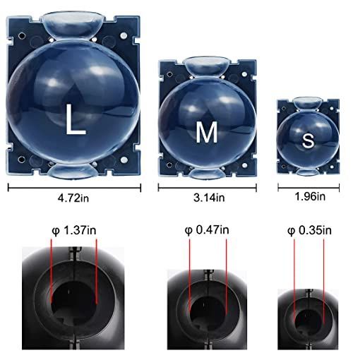 9 PCS Air Layering Propagation Kit, Reusable Half Clear Grafting Ball, Air Layering Pods Clear, Plant Rooting Ball for Fast Propagation (S+M+L)