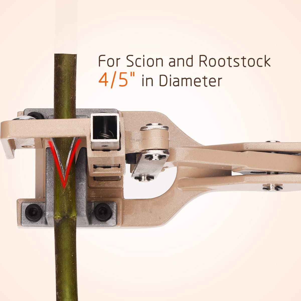 V-Cut Grafting Tool for Large Branches Full Metal Body with SK5 Blade Ideal for Fruit Tree Grafting