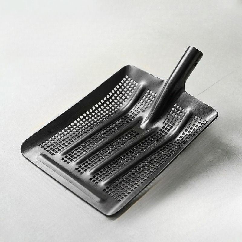 Stainless Steel Garden Sieve Shovel for Soil and Compost Screening-Grey
