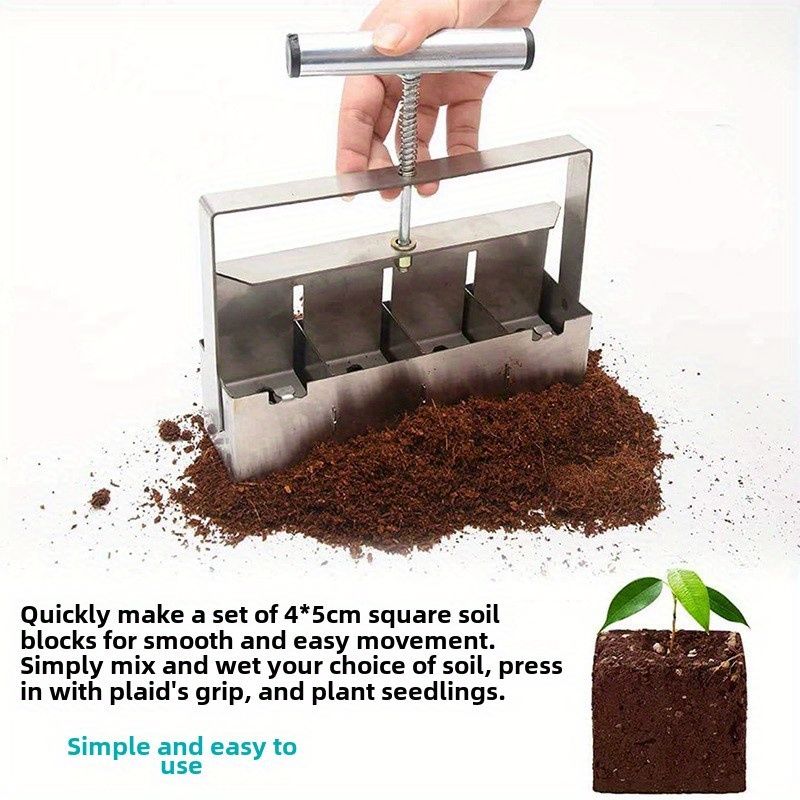 Multi-Cell Seedling Transplanter for Batch Planting-Silver