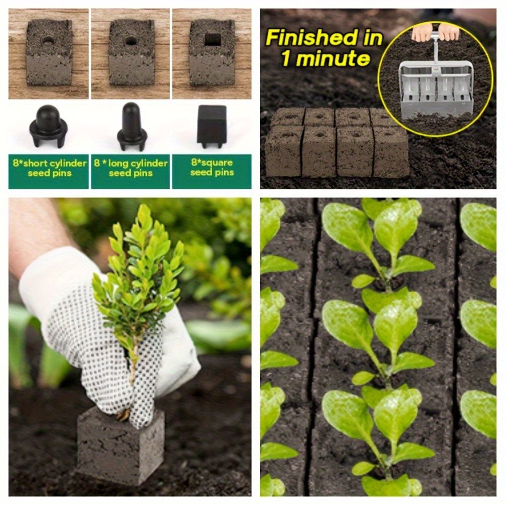Multi-Cell Seedling Transplanter for Batch Planting-Silver