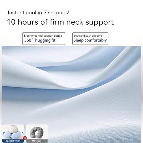 Travel Pillow with Hoodie – Memory Foam Neck Support, Soft & Comfortable, Elastic Removable Washable Cover – First-Class Comfort for Flights, Road Trips, and Sleep - Pink - Size 30cm*29cm*10cm