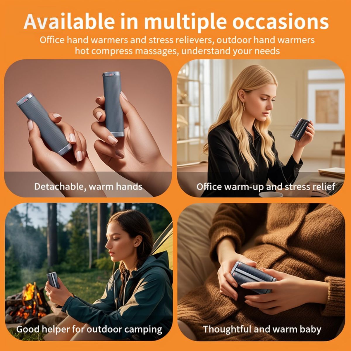 Rechargeable Hand Warmers Electric Hand Warmers UL Certified 3 Settings Hand