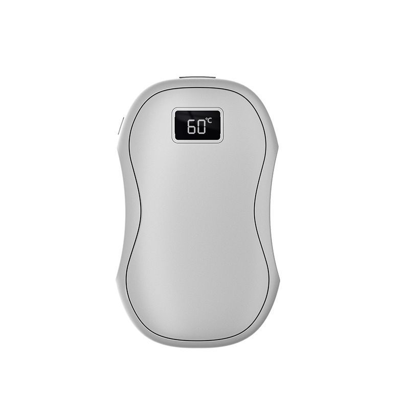 Hand Warmers Rechargeable 2 Pack,Portable Digital Display Pocket Electric hot Hands,Magnetic Battery Powered Heater. Outdoor, Golf, Hunting, Camping Accessories, Gifts - White - Size Fits Adult Hands