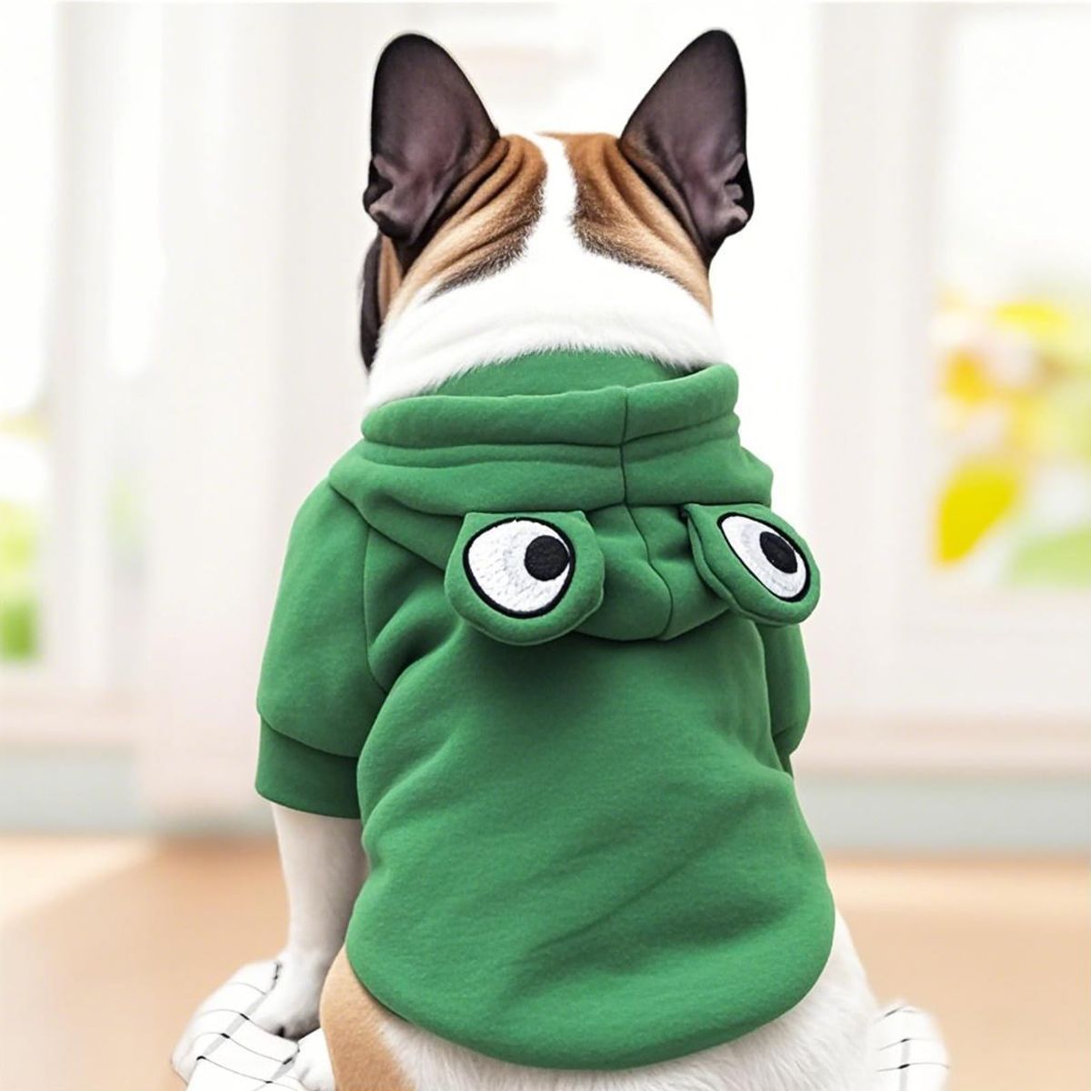 Dog Hoodie Frog-Themed Autumn Winter Pet Clothing Small Medium Dogs Soft - Purple - Size XXL