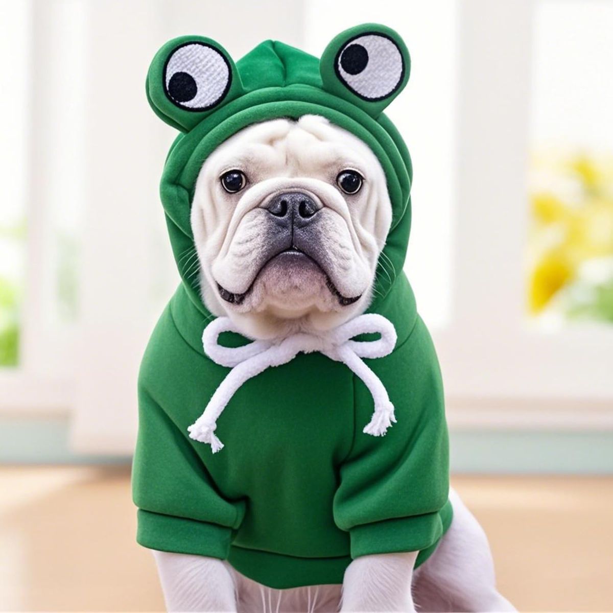 Dog Hoodie Frog-Themed Autumn Winter Pet Clothing Small Medium Dogs Soft - Purple - Size XXL