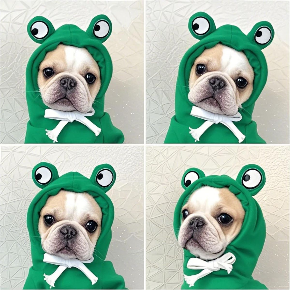 Dog Hoodie Frog-Themed Autumn Winter Pet Clothing Small Medium Dogs Soft - Purple - Size XXL