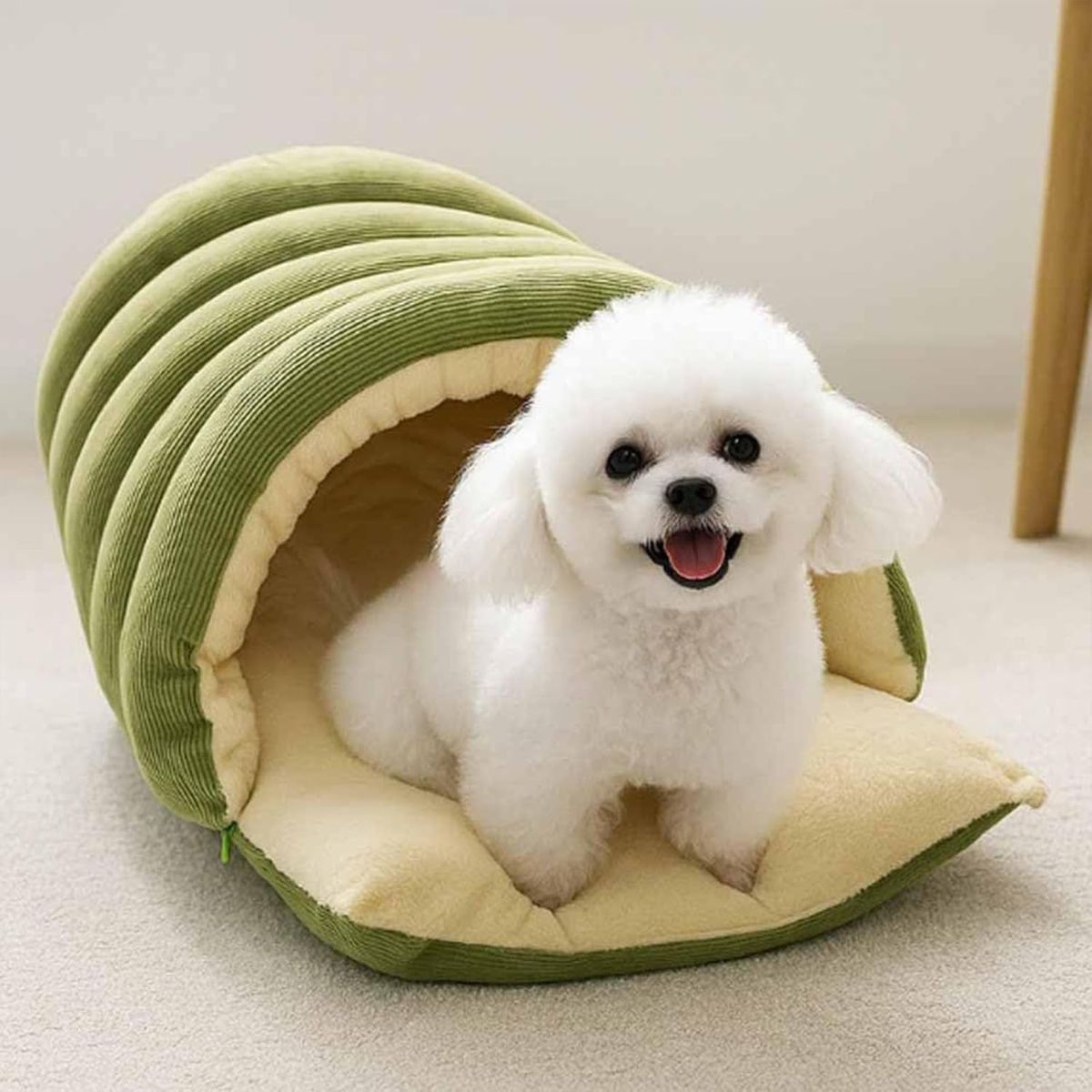 Cozy Monster Cat Bed, Cave Style Pet Bed, Cat Beds for Indoor Cats, Cat Cave Bed Cat Tent with Removable Cushion, Warm Cave Nest Sleeping Bed Puppy House for Cats Small Dogs - Black - Size 30cm*28cm*20cm