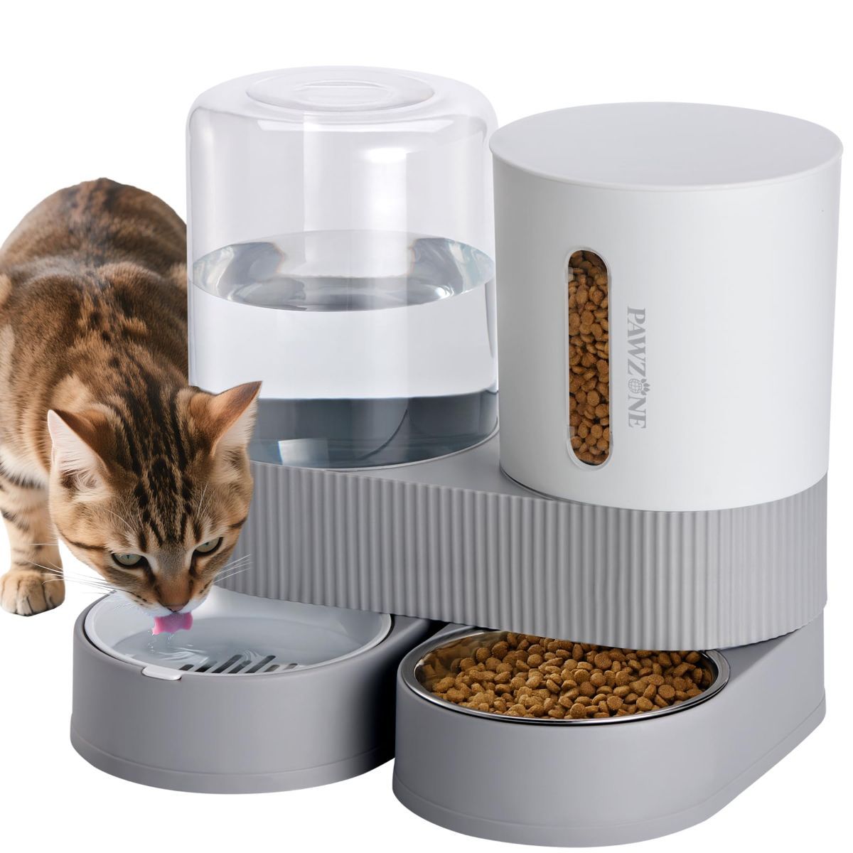 Cat Automatic Feeder Cat Water Dispenser Pet Feeding Set Cat Food Dispenser