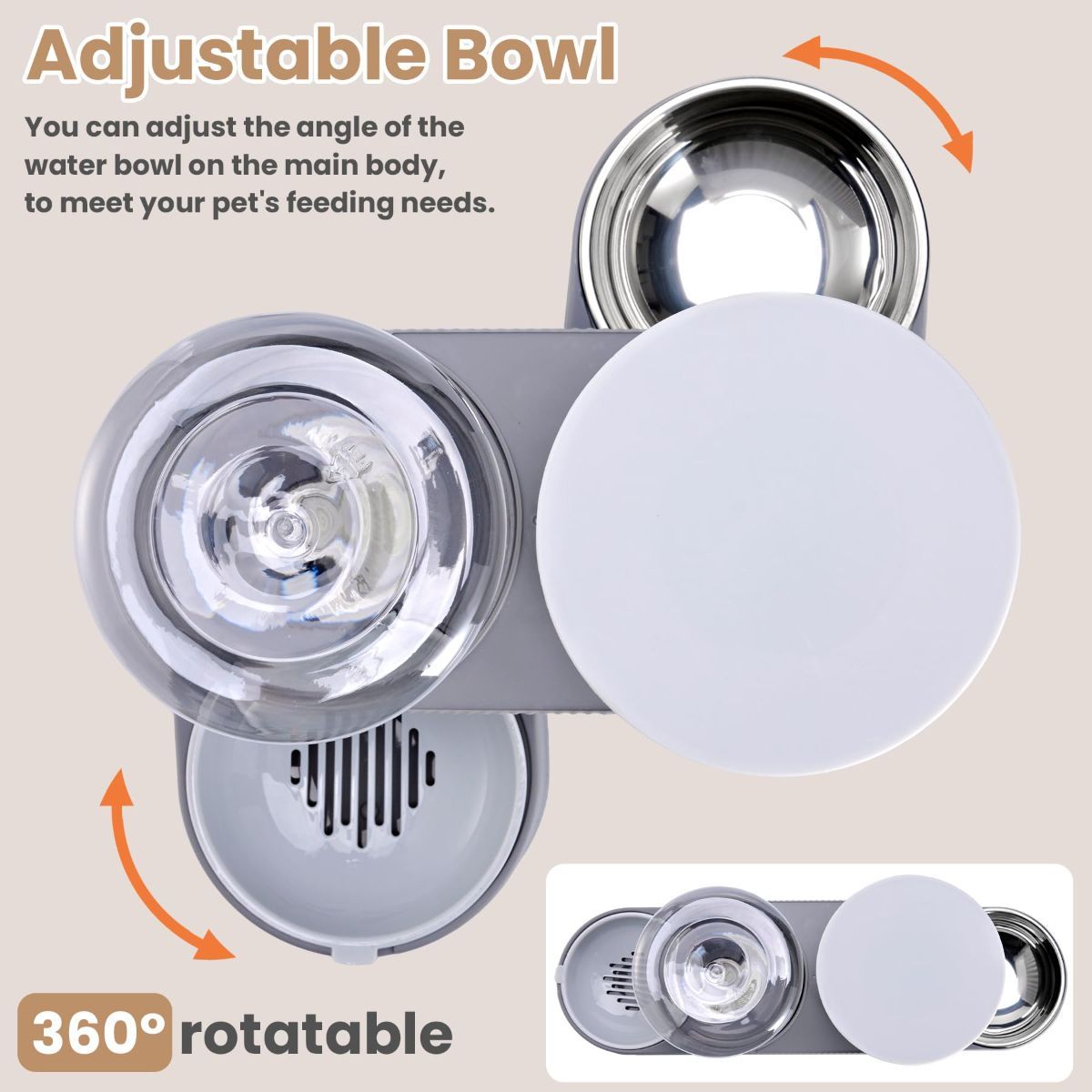 Cat Automatic Water Dispenser Cat Automatic Food Dispenser Cat Feeding Set Cat