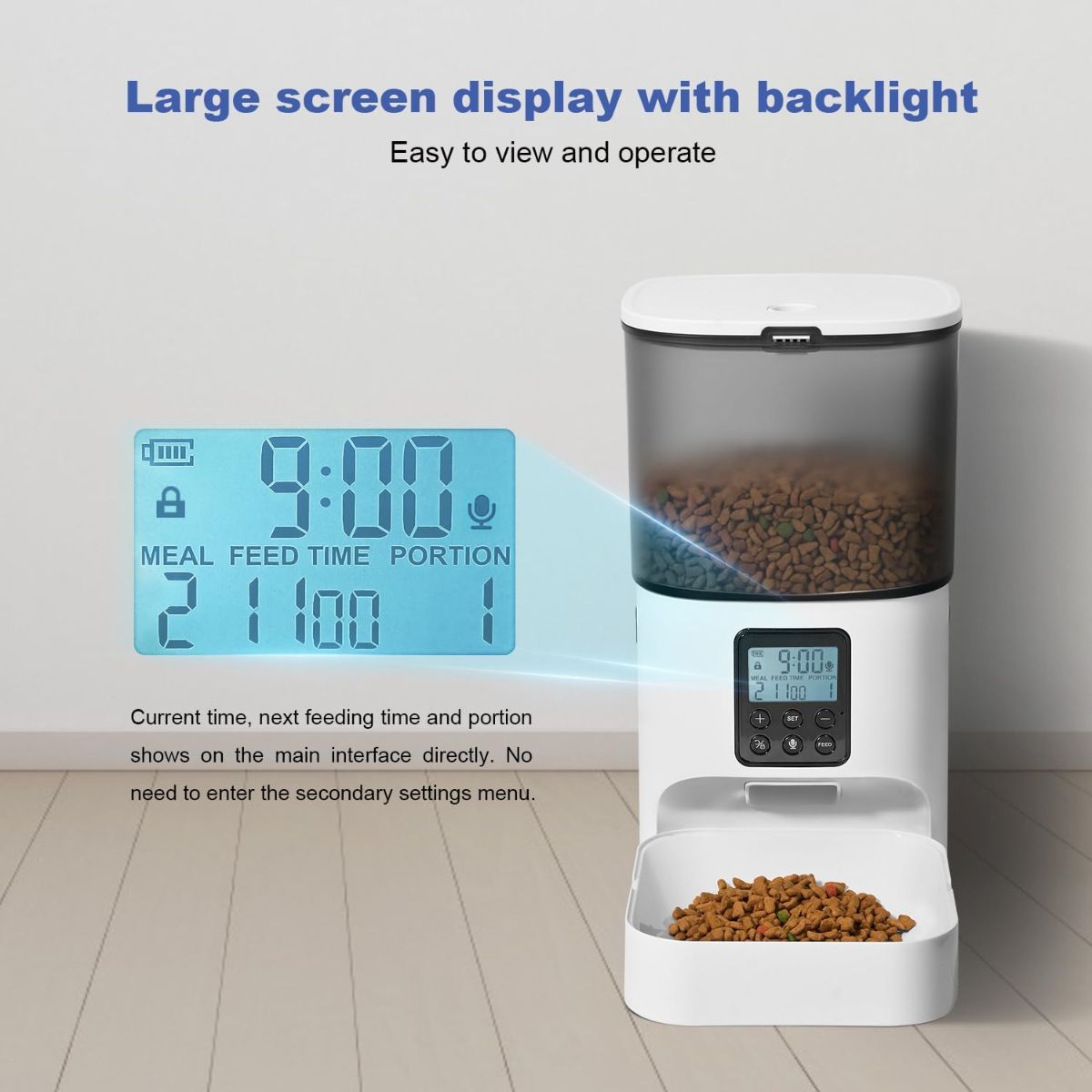 Automatic Cat Feeder 4L Cat Feeder Programmable Cat Feeder Cat Food Dispenser