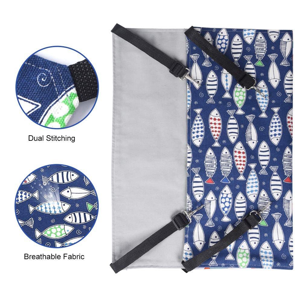 Cat Hammock Adjustable Hanging Cat Bed Indoor Cat Bed Reversible Cat Hammock
