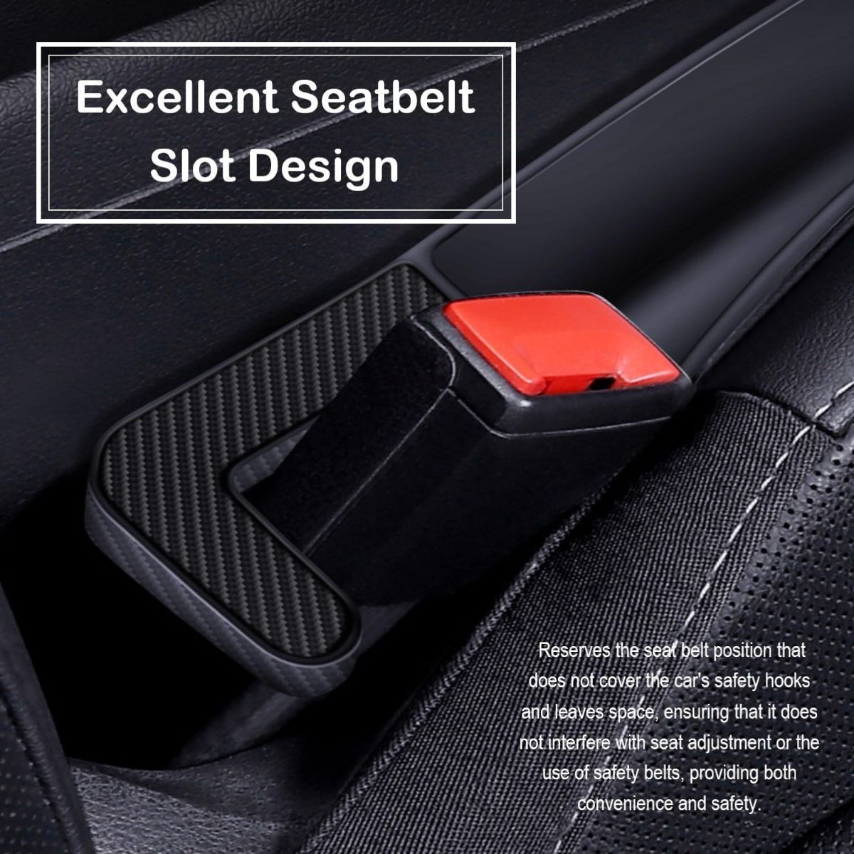 Car Seat Gap Filler, Carseat Side Gap Organizer with Phone Holder & Storage Slot, Auto Interior Accessories, Universal Car Catcher Plug Strip Fit Car SUV Truck, Fill in Between Seat and Console - Beige - Size 2PCS