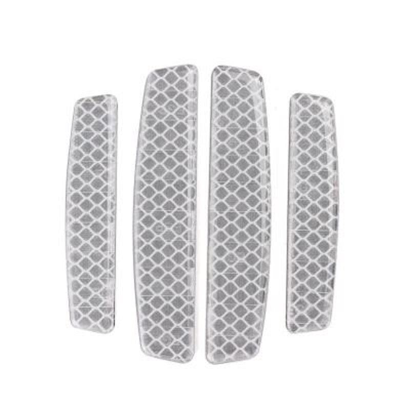 4PCS Universal Car Side Door Edge Guards Protector Real Carbon Fiber Door Edge Guard Protector Trim Molding Crash Scratch Protector Bumper Guard Protector Sticker Anti-Collision Strips - Gray - Size 4PCS