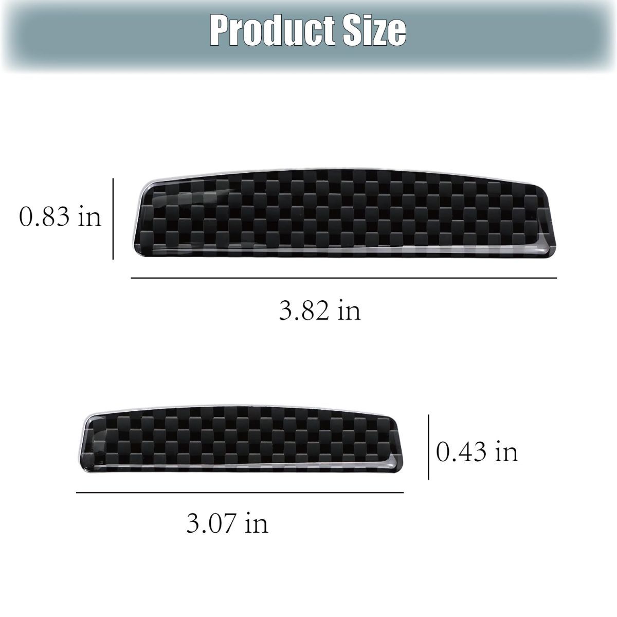 4PCS Universal Car Side Door Edge Guards Protector Real Carbon Fiber Door Edge Guard Protector Trim Molding Crash Scratch Protector Bumper Guard Protector Sticker Anti-Collision Strips - Gray - Size 4PCS
