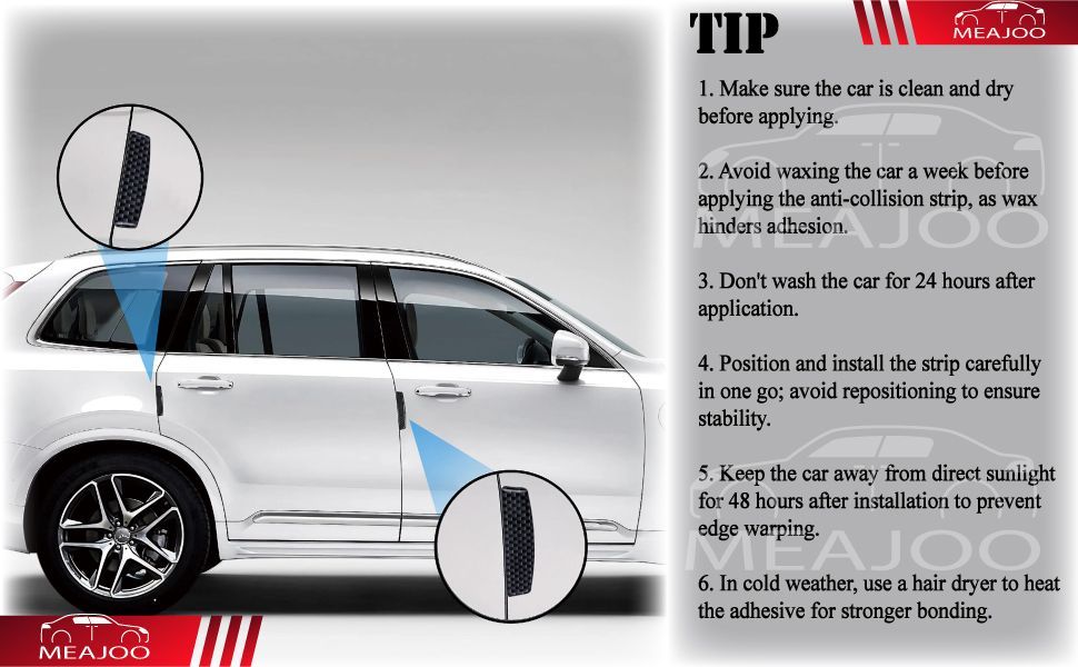 4PCS Universal Car Side Door Edge Guards Protector Real Carbon Fiber Door Edge Guard Protector Trim Molding Crash Scratch Protector Bumper Guard Protector Sticker Anti-Collision Strips - Gray - Size 4PCS