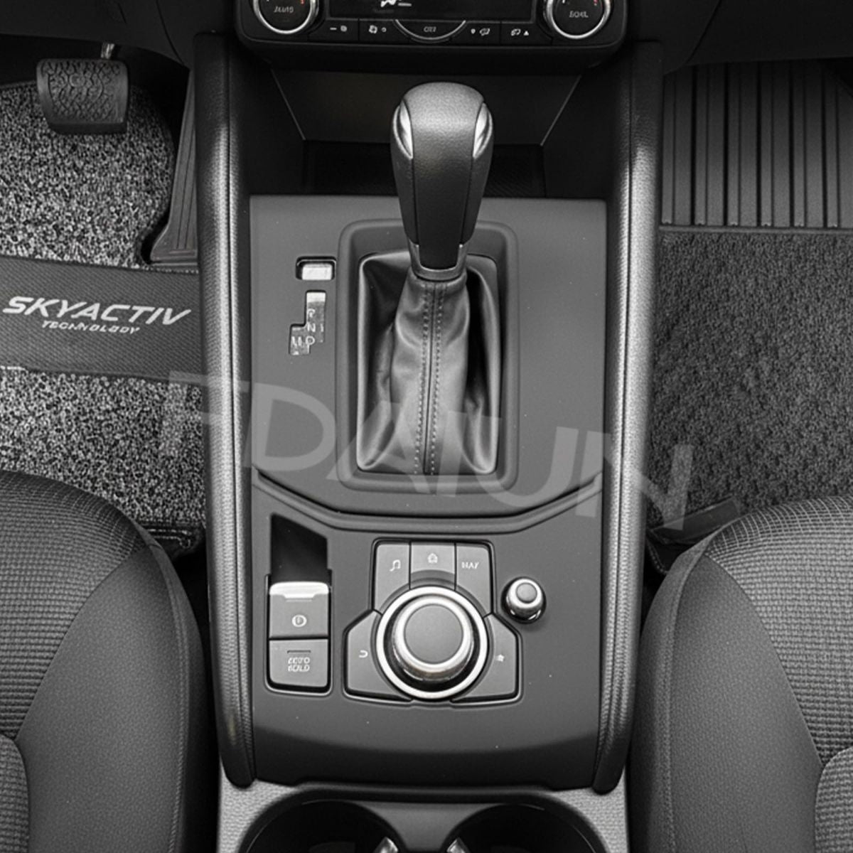 Gearshift Panel Pad for Mazda CX-5 2017-2025 Silicone | Waterproof Central Control Interior Accessories One Button - Red - Size One Button