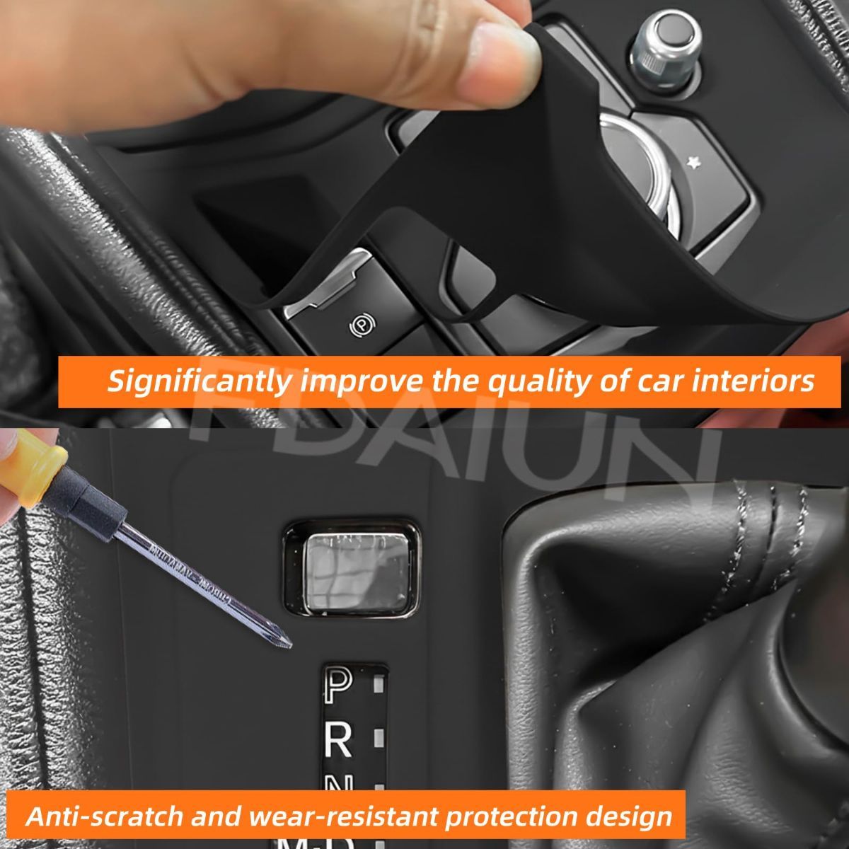 Gearshift Panel Pad for Mazda CX-5 2017-2025 Silicone | Waterproof Central Control Interior Accessories One Button - Red - Size One Button