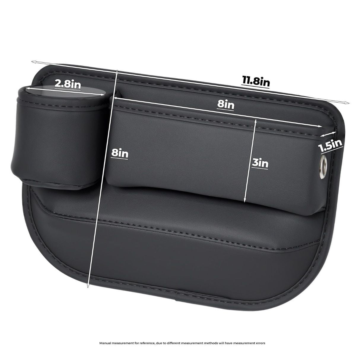 Anti-Drop Car Seat Gap Filler Organizer, Premium Leather Console Organizer, Easy Access to Phone/Keys, Universal Fit for Car SUV Truck Multi-Purpose Essentials Organizer - Beige - Size 2PCS