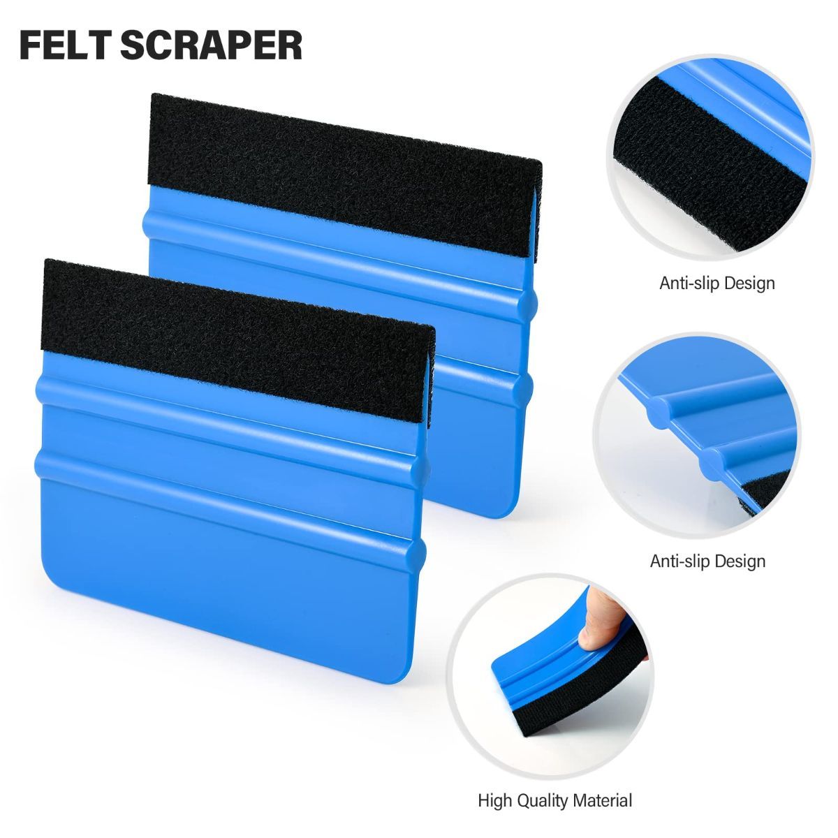 Vinyl Wrap Tool Kit Car Window Tint Installation Tools Wrapping Kit | Vinyl Wrap Squeegee Tool, 9mm Utility Knife, Film Cutter and Vinyl Tucking Tool Window Tint Kit for Car Wrapping