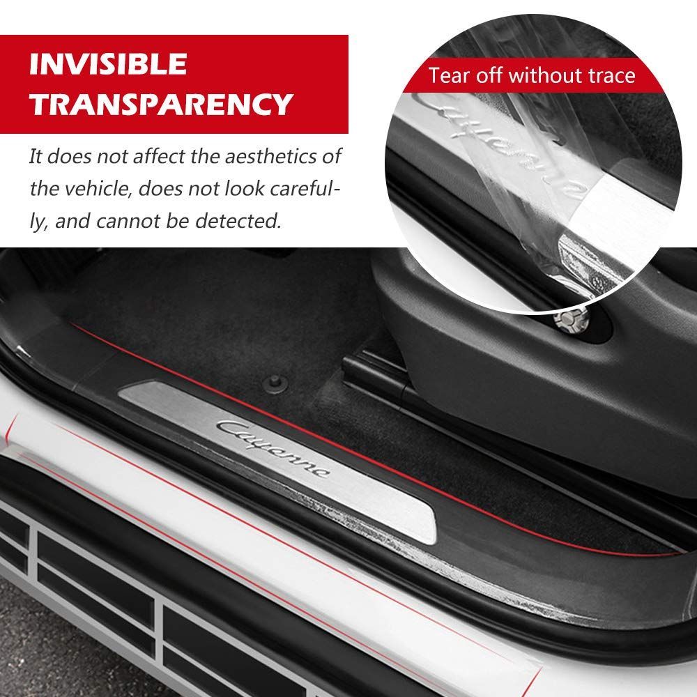 4In x 33Ft Universal Car Door Edge Protector, Clear Sill Guard Film with Anti-Collision Protection for Most Vehicles - Clear - Size 4In x 33Ft