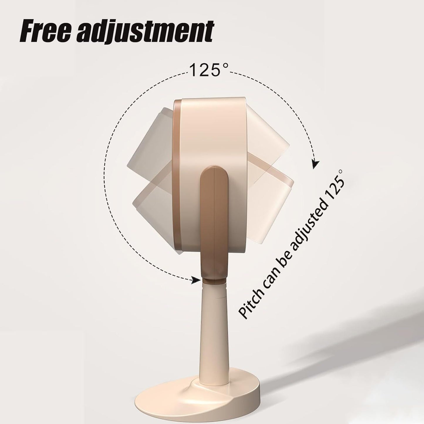 Portable Desktop Smoke Purifier Fan with Strong Suction, USB Rechargeable Mini Exhaust Hood for Home Kitchen BBQ Office Travel Includes 12 Filters (Beige)