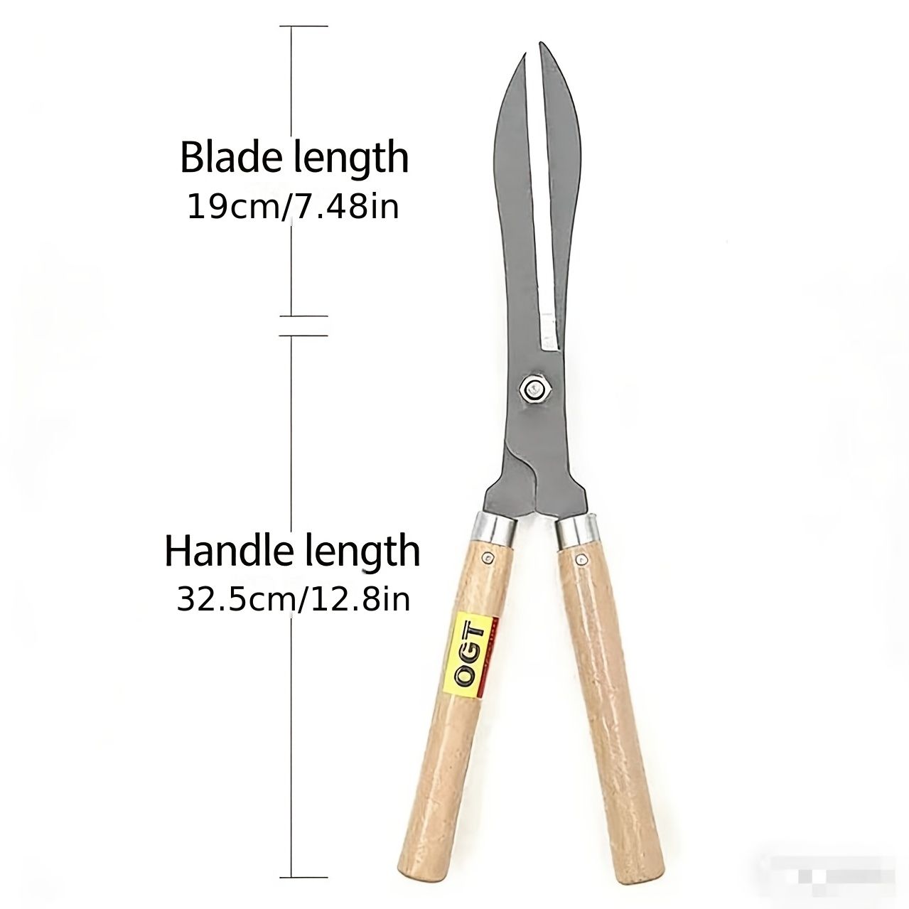 Professional Hedge Trimming Shears for Precision Garden Shaping-Beige