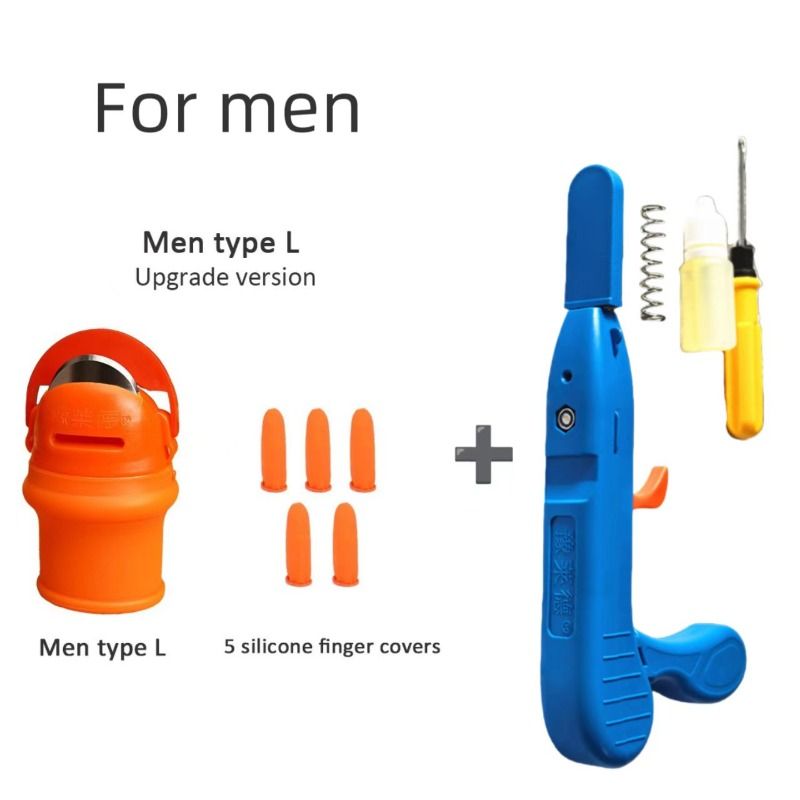 2-Piece Fruit Picking Tool Set for Home Gardens & Small-Scale Farms-Blue+Orange