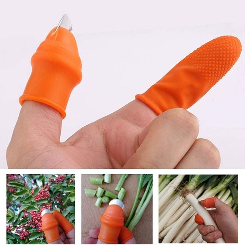 2-Piece Fruit Picking Tool Set for Home Gardens & Small-Scale Farms-Blue+Orange