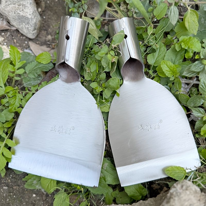 One-Piece Construction Precision-Sharpened Edge Gardening Trowel-Silver