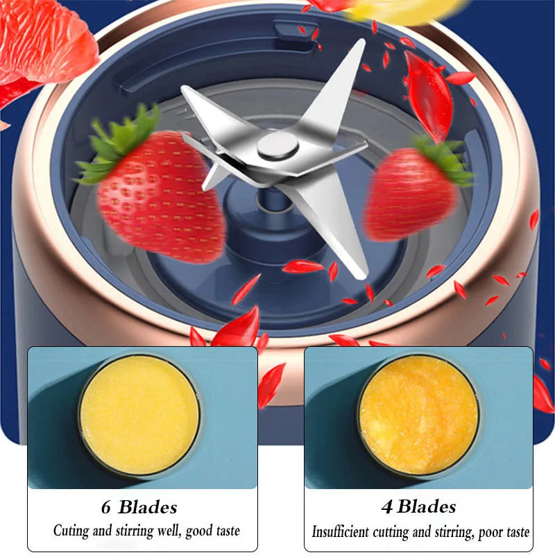 Portable Electric Fruit Juice Blender