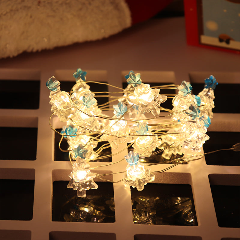 2m 20-LED Christmas Tree Clip-on String Lights with 2x AA Battery Box (Warm White)