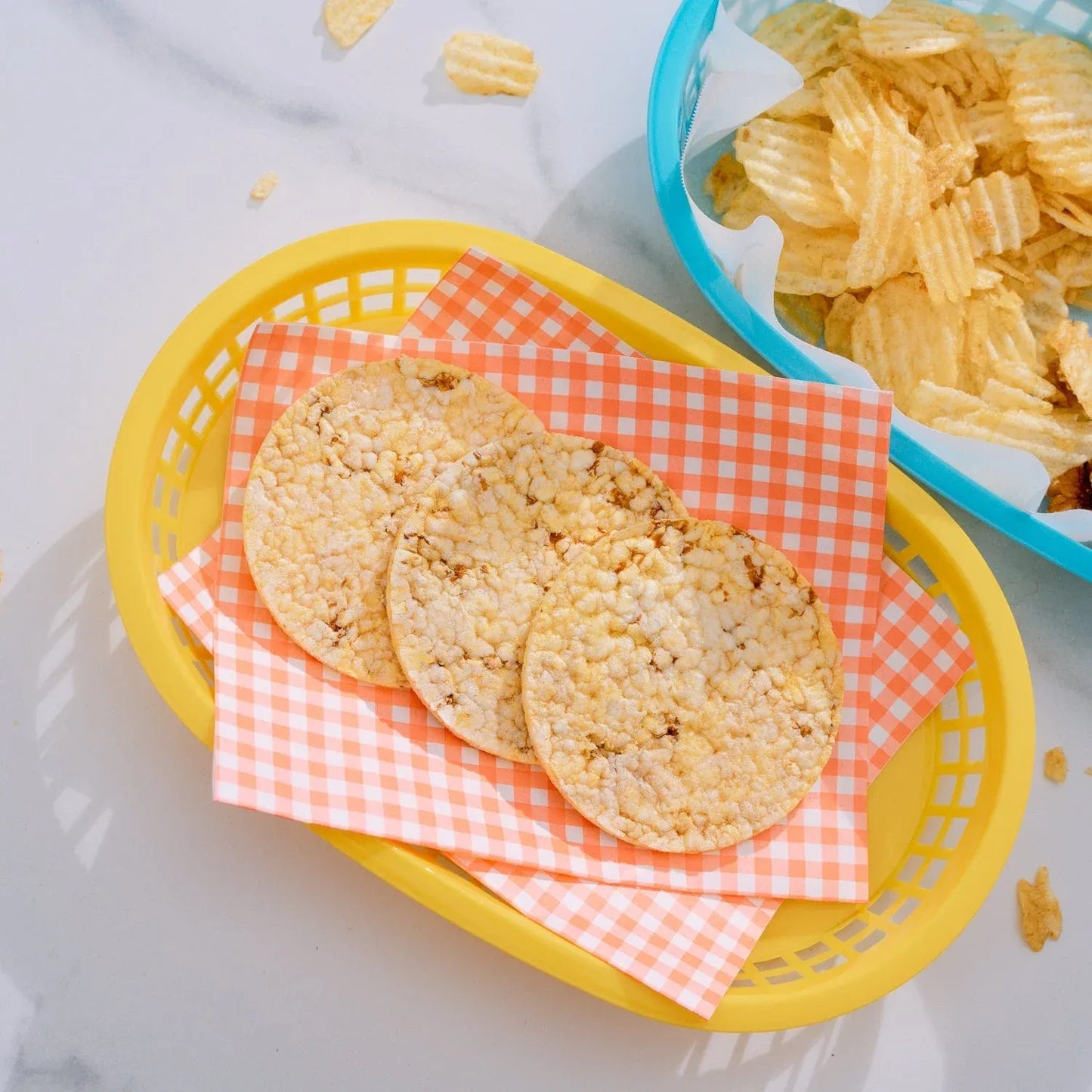 3 Pcs Cook Easy Oval Plastic Snack Baskets