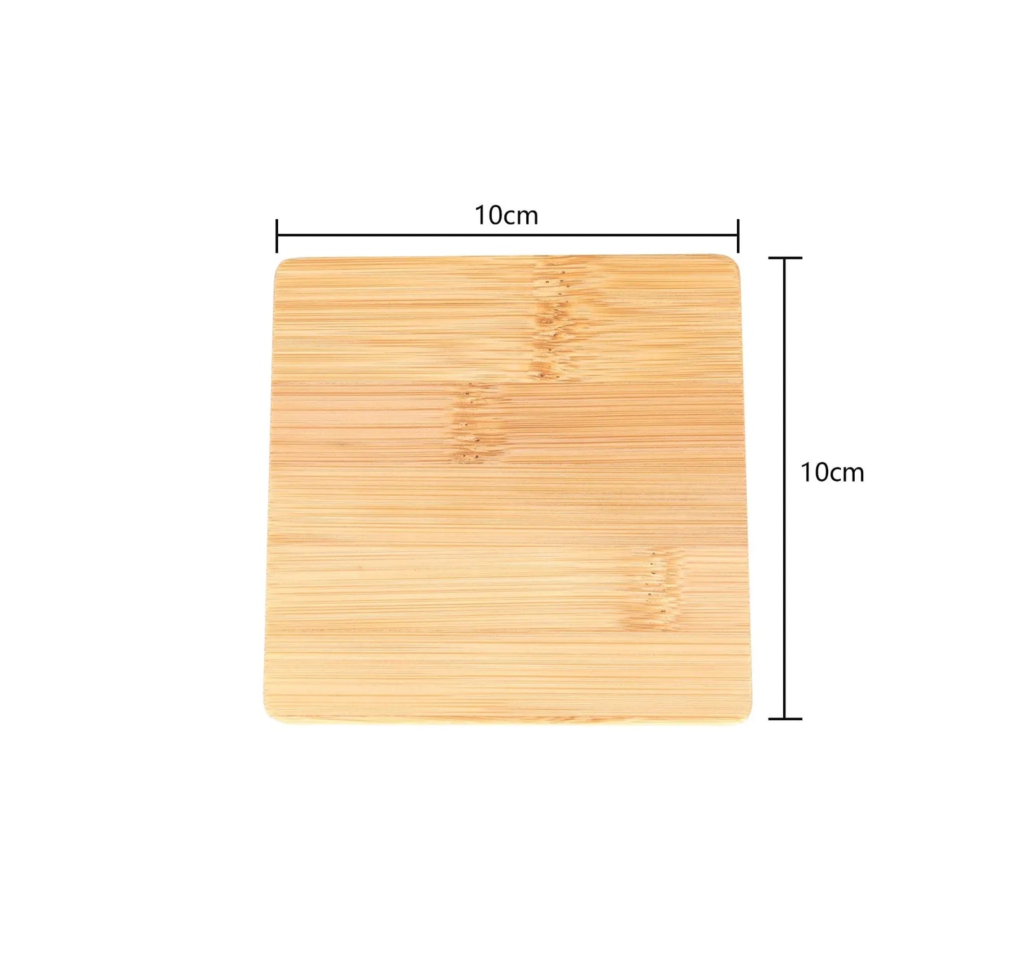 4 Pcs Bamboo Unique Drink Coasters