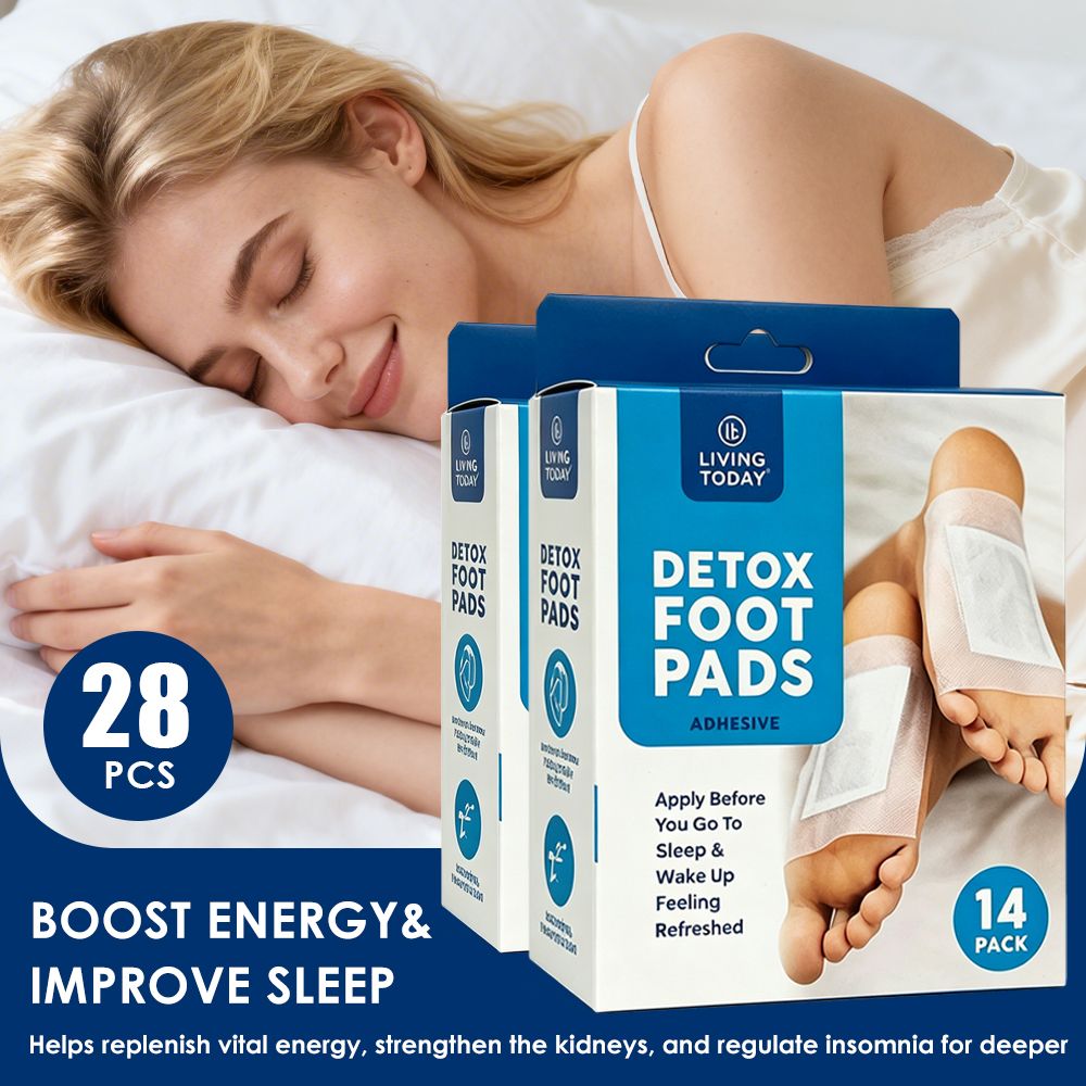 28 Pcs Detox Foot Pads, 100% Natural Herbal Foot Patches, Cleansing & Relaxing Foot Care Pads for Overnight Use