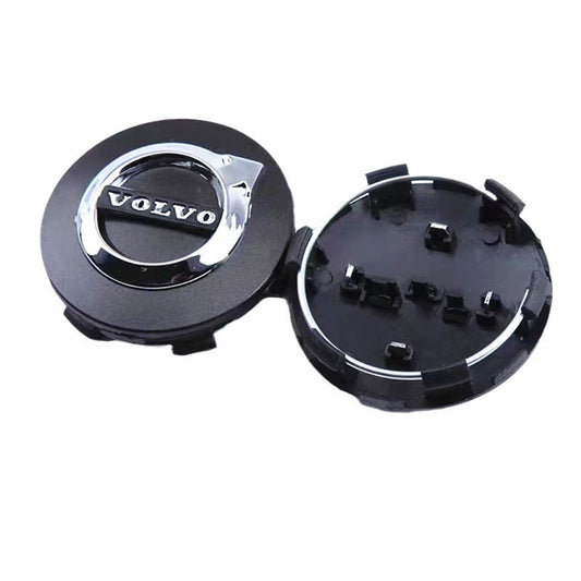 Volvo Hubcaps 64mm Set of 4, Black