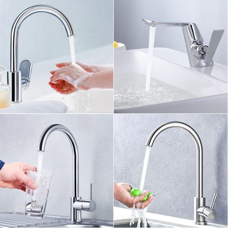 M18.5 Faucet Aerator 6-Pack External Thread Water Saver with 2 Aerator Keys