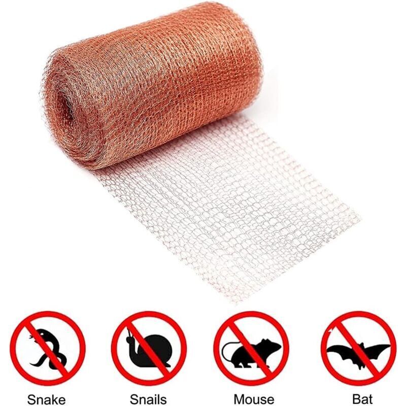 Copper Net 6m Roll Rodent Protection for Garden Snails Mice Birds Nematodes