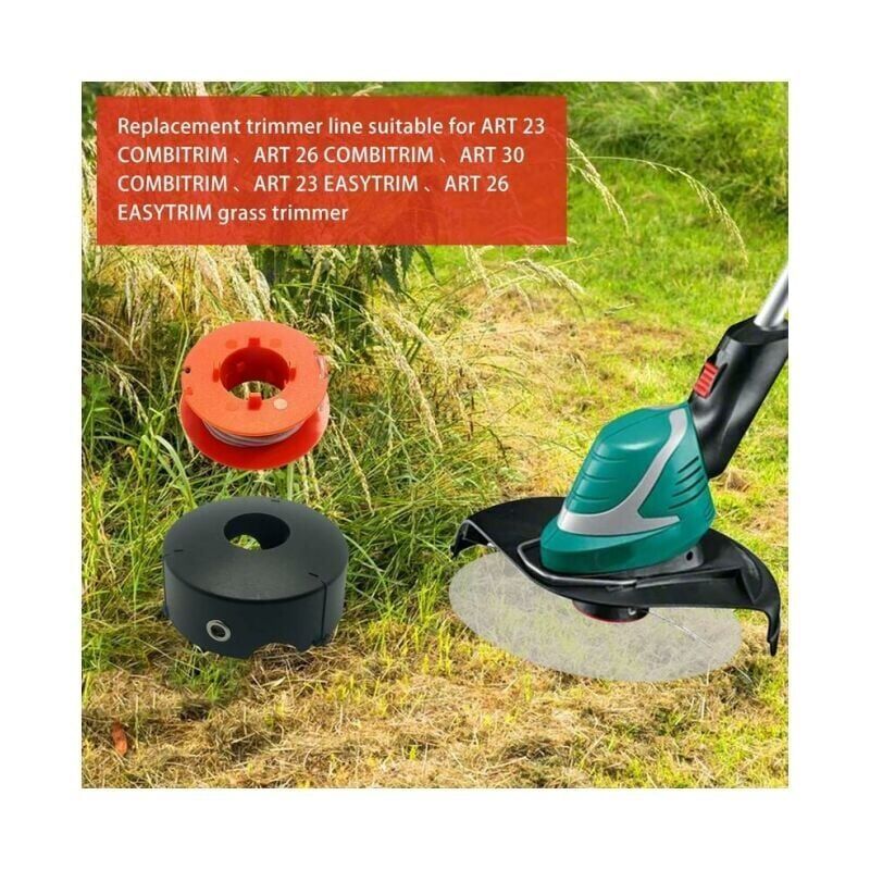 Bosch Art 23 26 30 Trimmer Line Spool 8M x 1.6mm Compatible with Bosch Easytrim \u0026 Combitrim F016800175 3 Spools + 1 Cover
