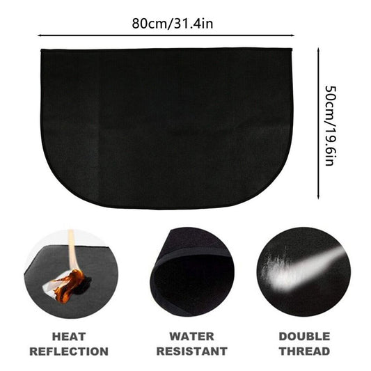 Fireproof Mat for Fireplace, Hearth & Grill Floor Protector 50X80CM