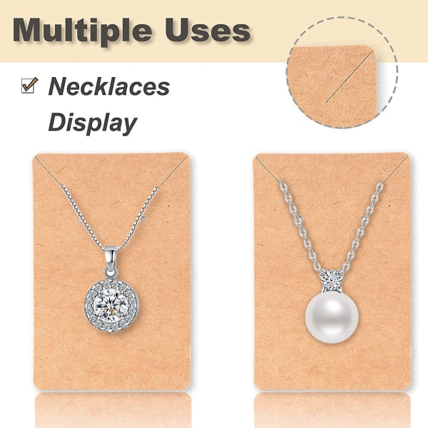 Earring Display Cards 480pcs with Plastic Bag Jewelry Packaging for Necklace Compatible with Oral-B Braun Philips