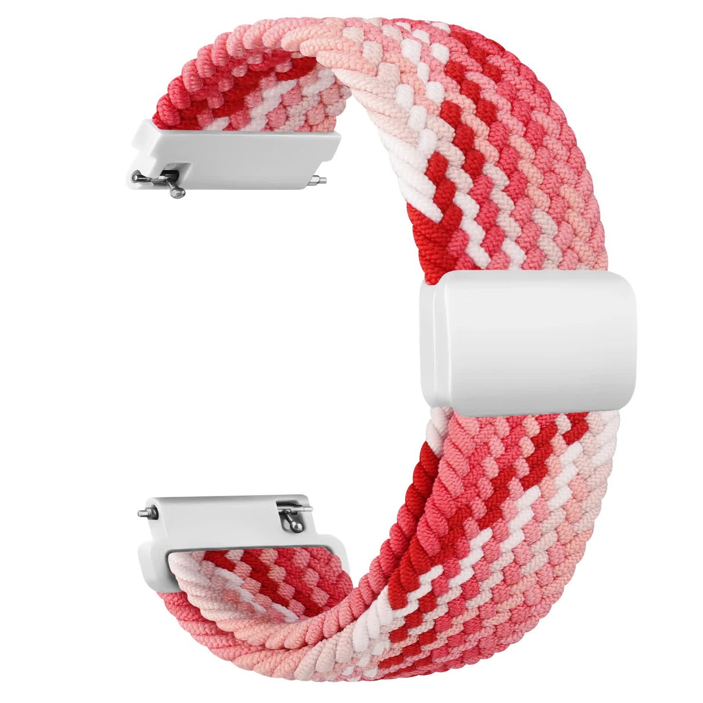 20mm Braided Sololoop for Garmin Vivoactive 5/3/3 Music Band Wristband for Garmin VivoMove3/Trend/Sport Venu SQ/SQ2/2plus Strap Rainbow Rainbow 20mm