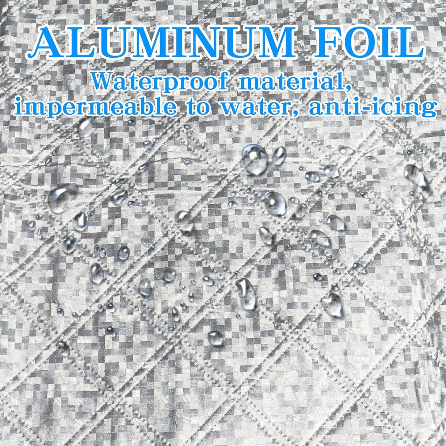 Car Front Windshield Cover Shade, 66.9"×17.7" Windshield Snow Cover for Fallen Leaf Dust and Snow, Universal Windshield Protector for All Seasons(Silver)